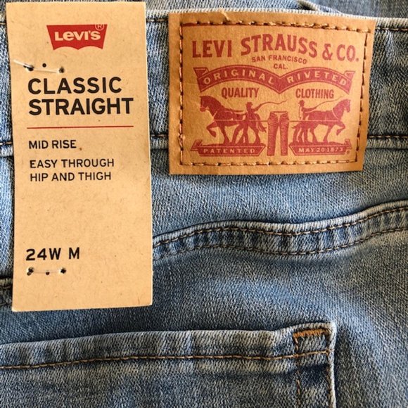 Levis 414 Classic Straight Mid-Rise Jeans - Picture 12 of 12